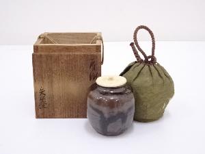 矢口窯造　古瀬戸釉肩衝茶入　□z